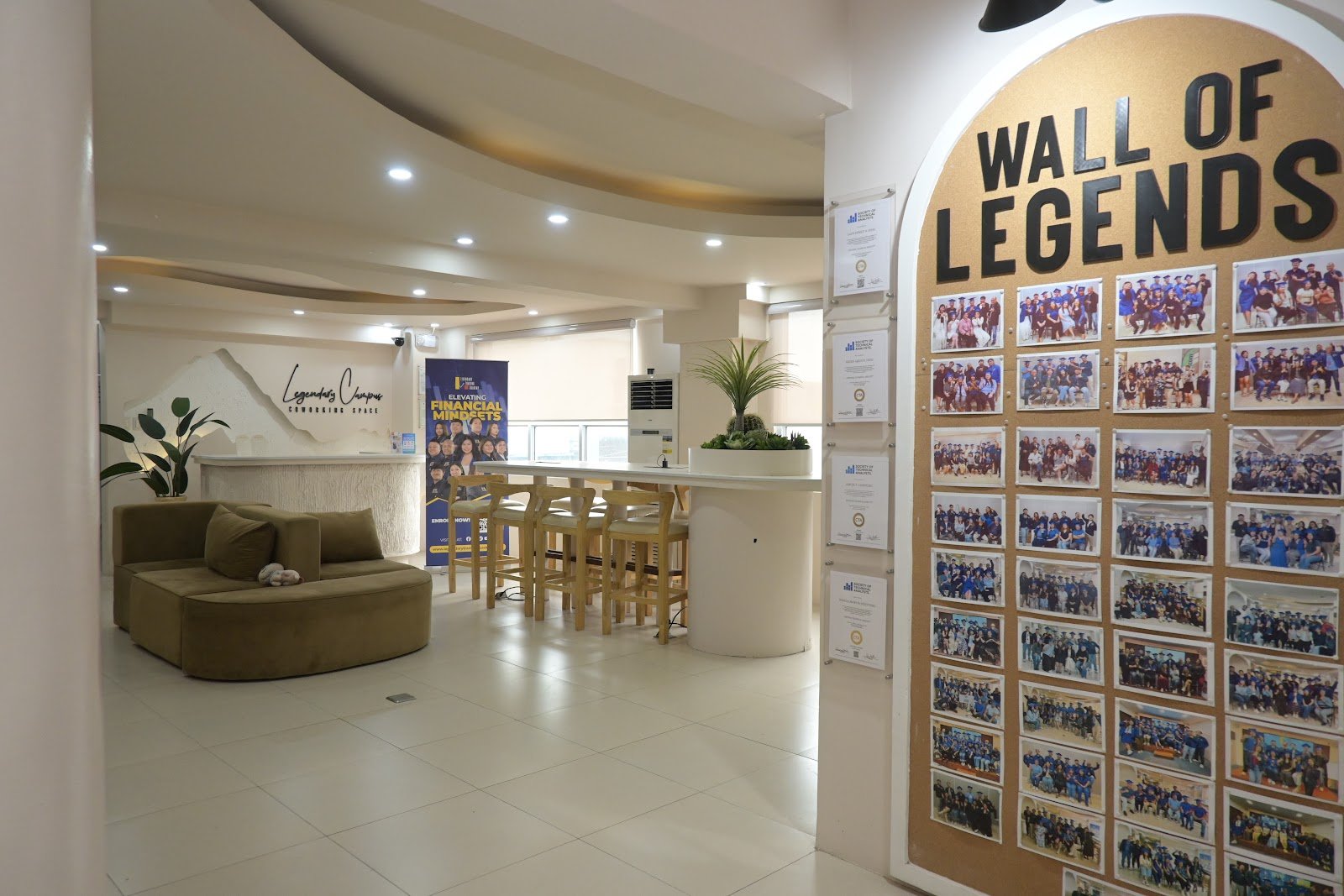 The Wall of Legends at Legendary Campus