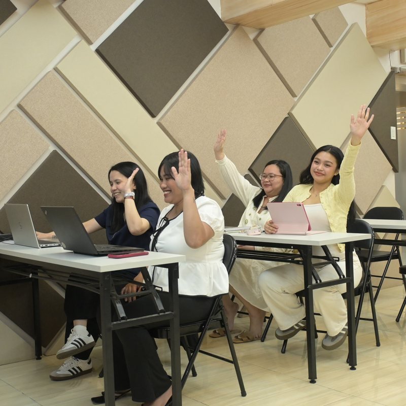 LTA alumni participating in a classroom activity